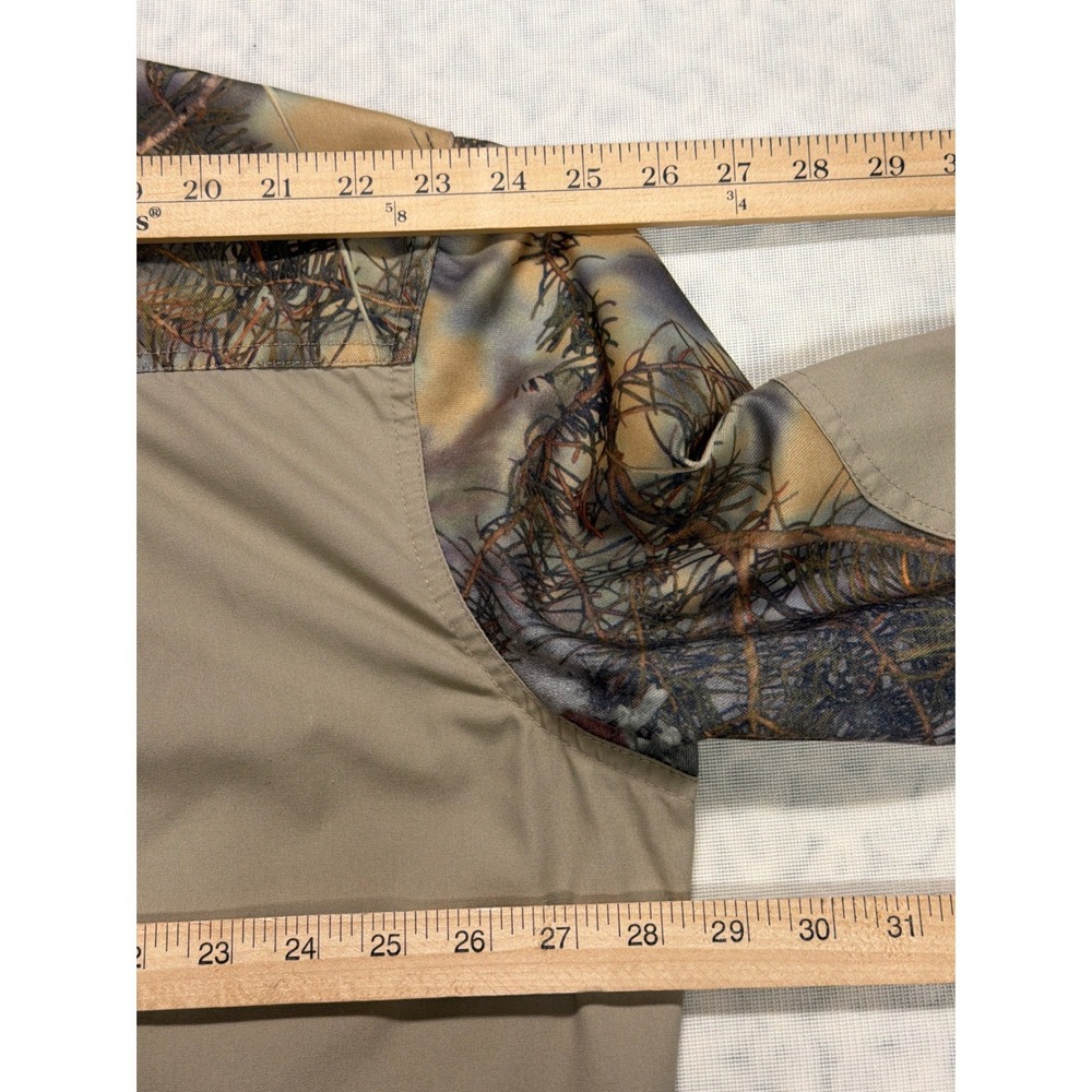 Kings Outdoor World Mens 2XL-R Camo Accent Hunting Shirt Tan Mountain Shadow - Picture 4 of 15